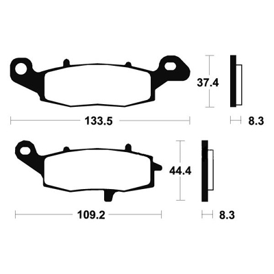 NEU Bremsbeläge vorne BENDIX MF205 SUZUKI GSX 750 NAKED DR 800